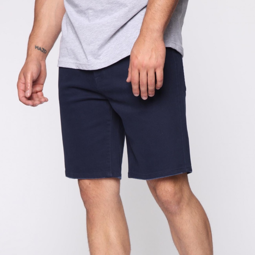 Fashion Nova Mac Chino Short Navy